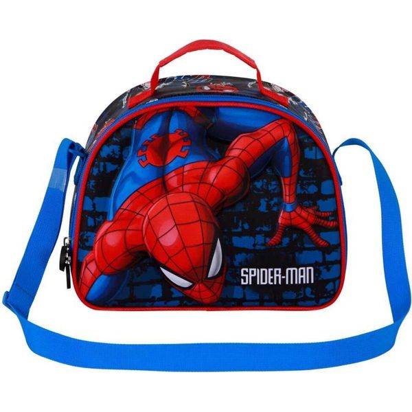 Plecak Szkolny Karactermania Marvel Spiderman Wall 3D Z Torbą Na Lunch-image