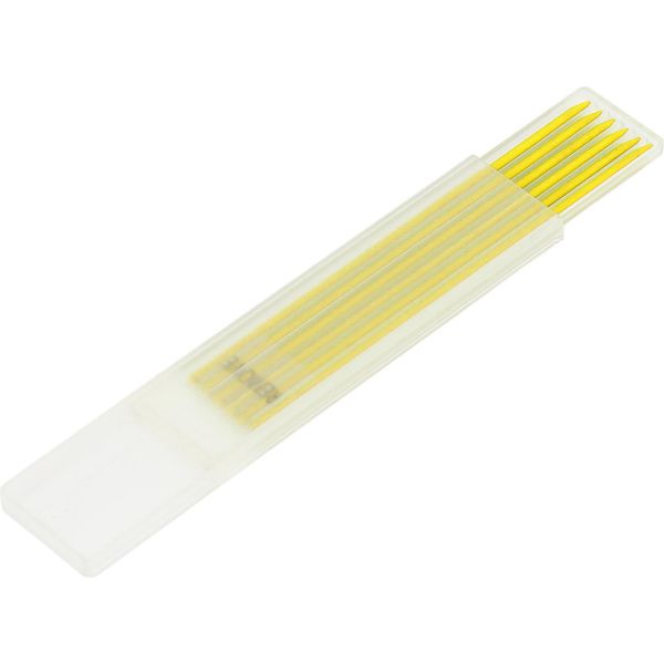 24Pcs Matita Da Falegname Refill Lunga Durata 2,8 Mm Grafite Matita Per La Lavorazione Del Legno Refill Giallo-image