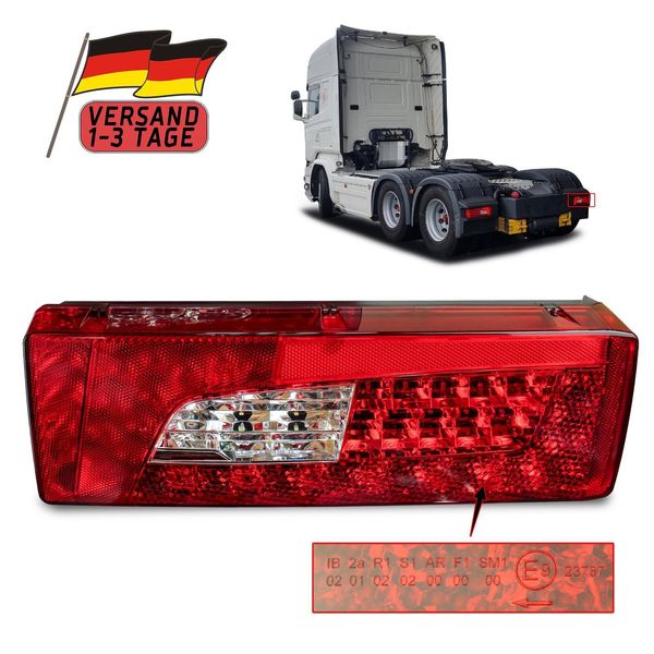Fanale Posteriore Combinato A Led Fanale Posteriore Per Camion Scania Piattaforma Destra 24V E-Check-image