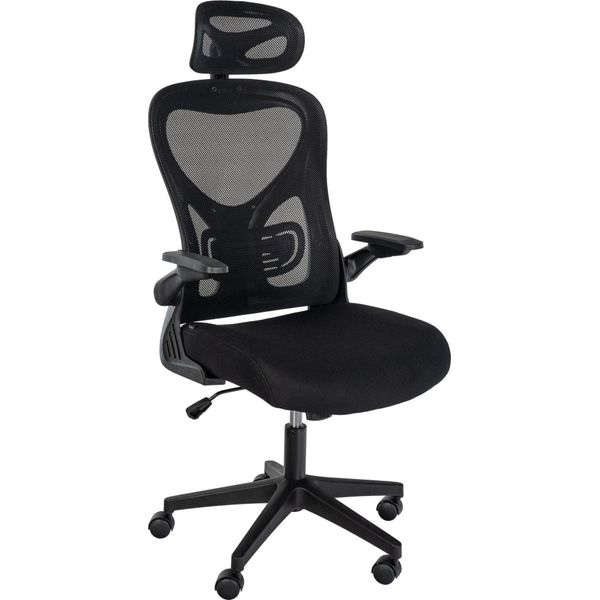 Sedia Ergonomica Per Ufficio - Sedia Da Ufficio - Massimo Comfort Di Seduta E Design Moderno | Colore: Nero-image