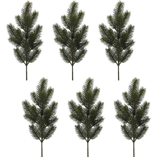 Winterliche Kunstpflanze Creativ green "Weihnachtsdeko", GrüN, H:50Cm, Kunststoff, Kunstpflanzen, Zweig, 6 StüCk Im Set-image