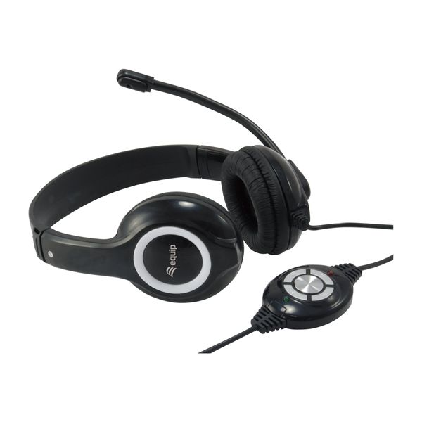 Equip 245301 Cuffie/Headset Wired Head-Band Chiamate/Musica Usb Type-A Nero-image