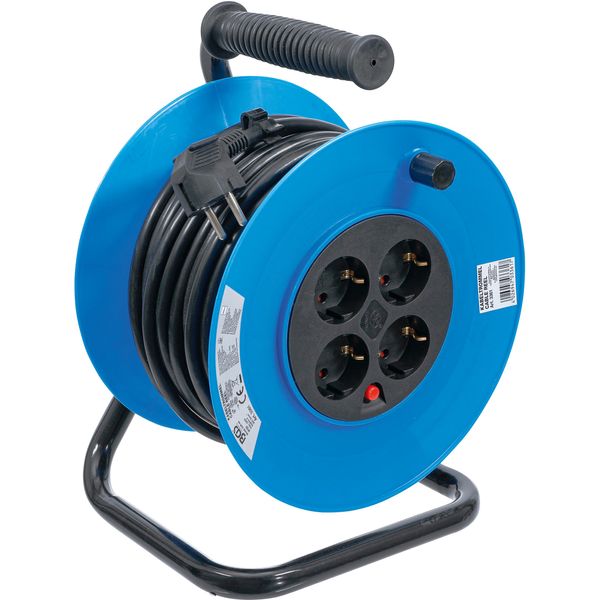 Avvolgicavo | 25 M | 3 X 1,5 Mm² | 4 Prese | Ip 20 | 3000 W-image