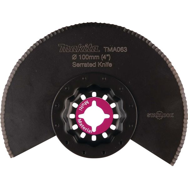Lama A Segmenti Makita 100 Mm, TMA063 Starlock - 100 Mm - Bim - Piatta - TMA063 - Linoleum / Tappeti / Stuoie-image