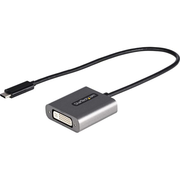 Startech.Com Adattatore Usb C A Dvi - Adattatore Dongle Da USB-C A DVI-D 1920X1200P - Usb Type C A Dvi Display/Monitor - Convertitore Video - Compatibile Con Thunderbolt 3 - Cavo Integrato Da 30 Cm-image