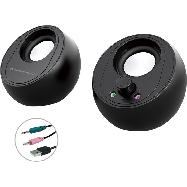 Conceptronic BJORN01B Altoparlante 2 Vie Con Cavo E Senza Cavo 10 W Nero-image
