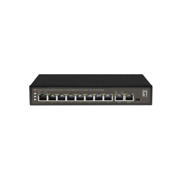 Switch Di Rete Levelone FGP-1031 Non Gestito Gigabit Ethernet (10/100/1000) Power Over Ethernet (Poe) Nero (FGP-1031)-image