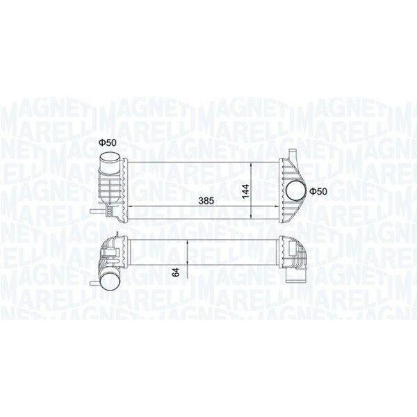 Magneti Marelli 351319204480 - Intercooler Oe 8200382109 Per Kangoo (Fw), Kangoo (Fc), Kangoo (Kw)-image
