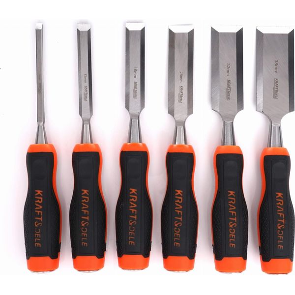 Kraft&Dele KD11772 Set Di Scalpelli Da Carpenteria 6 Pezzi-image