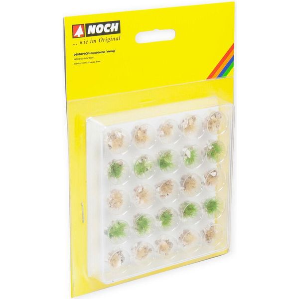 Ciuffi D'erba Noch Profi "Stony"", Decorazione Realistica Di Erba Da Modellismo, 25 Pezzi, Ideale Per Gli Scartamenti G, H0, Tt, N"-image
