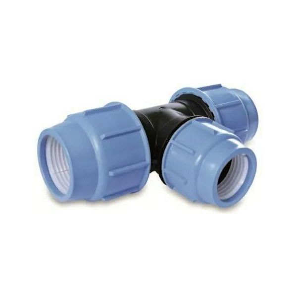 Pe Pezzo A T 63-50-63 Mm Guarnizione Blu PN16-image