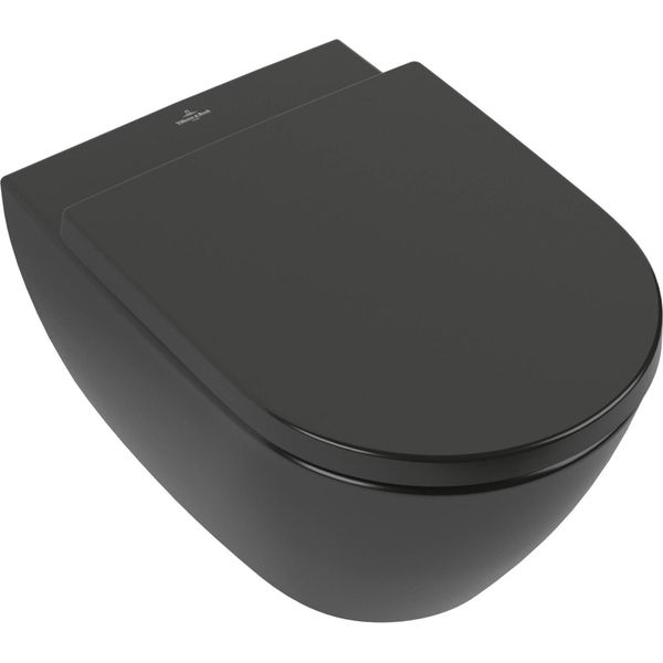 Villeroy & Boch Subway 2.0 Wc à Fond Creux, Ovale, Sortie Horizontale, Directflush, 370X560X365Mm, 5614R0R7, 5614R0R7-image