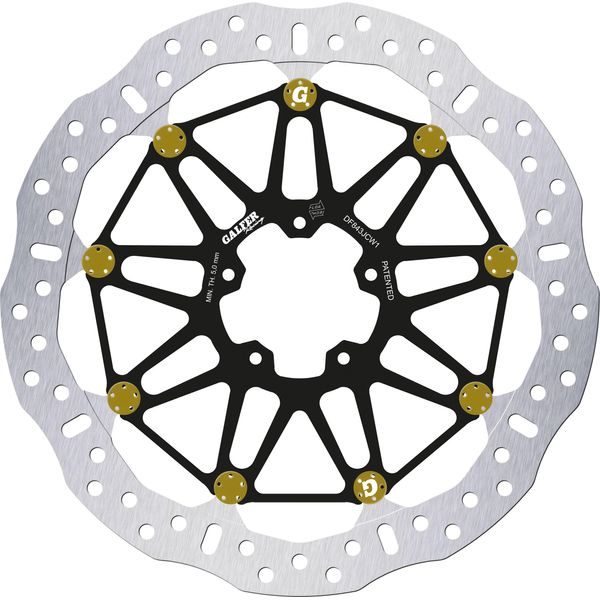 Set Di Dischi Freno Galfer 2X DF843JCW1G03 Wave® Floatech Road Flottanti Anteriori 320X6Mm Per Ktm Brabus R Super Duke Gt 1290 - 1390 Ccm Anno 2016 - 2024-image