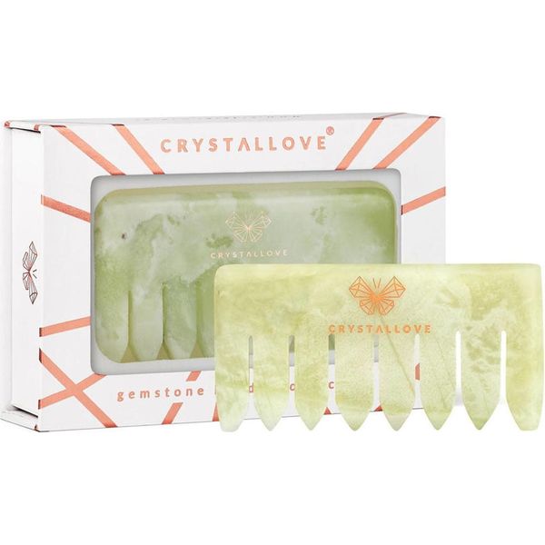 Pettine Per Il Massaggio Del Cuoio Capelluto In Giada Crystallove-image