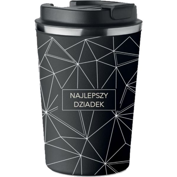 Tazza Termica Nera Premium The Best Great Father Regalo Per Il Nonno KT_162-image