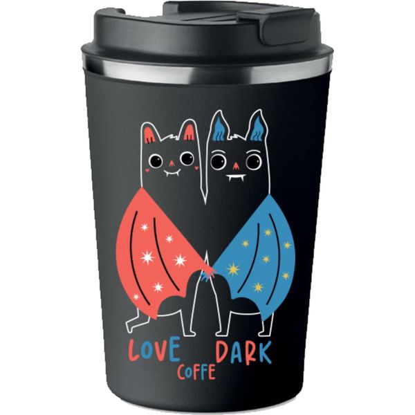 Tazza Termica Premium Con Stampa Love Dark Coffee 350Ml 0,35L KT_032-image