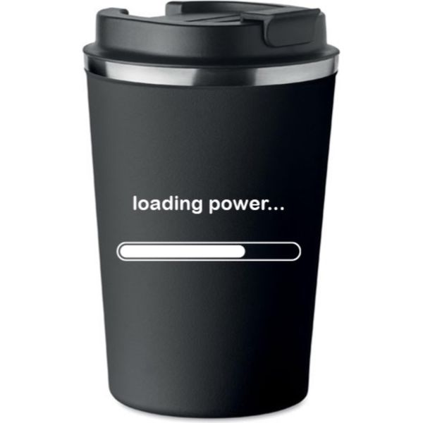 Tazza Termica Premium Con Stampa Loading Power, Caffè, 350Ml, 0,35L, KT_011-image