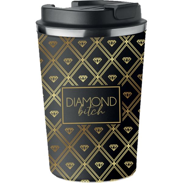 Tazza Termica Premium Con Stampa Diamond Bitch Per Caffè 350Ml KT_043-image
