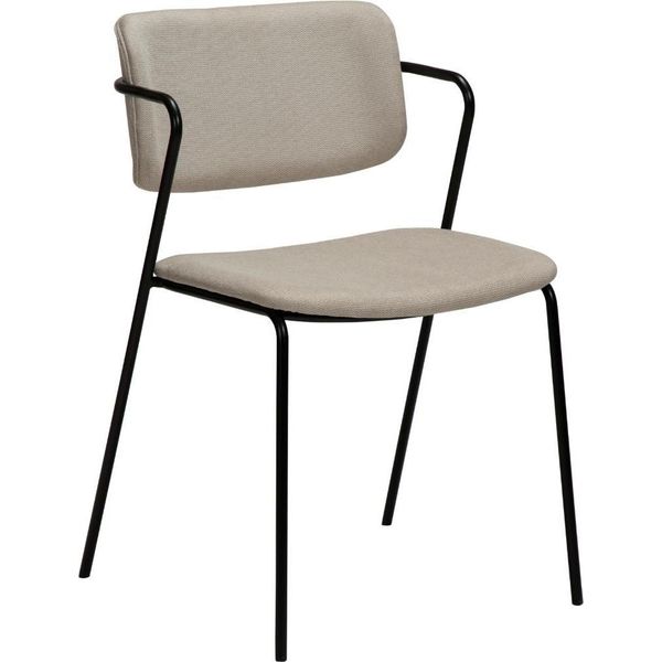 (Set Di 2) Sedia Da Pranzo Zed Dan-Form Con Braccioli Grigio Sabbia.-image