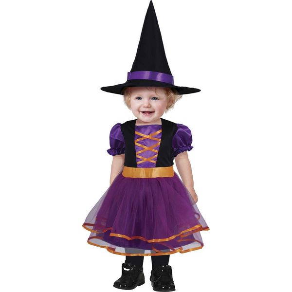 Fiestas Guirca - Costume Da Strega Per Bambino FG1339 (92) (Nero/Rosa)-image