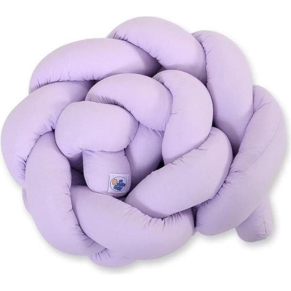 Paracolpi A Bottoni Intrecciati - Copertina Per Lettino - Cotone Extra Morbido, Migliore Ventilazione - Lavanda-image