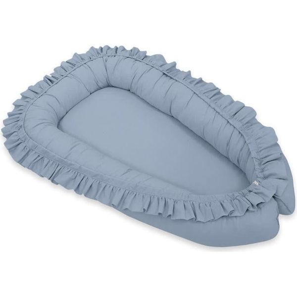 Nido Per Bambini - Cocoon - Sicuro E Facile Da Maneggiare - Cotone Oeko-Tex - Bellafurn - Azzurro Pastello-image