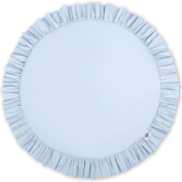 Tappeto Da Gioco Blu, Imbottitura Morbida E Rivestimento Lavabile - 100% Cotone, Oeko-Tex-image