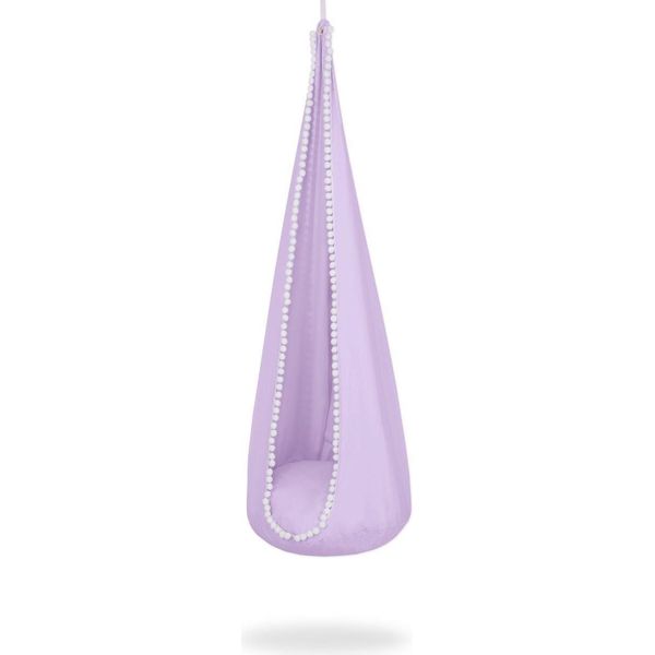 Amaca Sospesa Cocoon - Altalena Per Bambini - Extra Stabile E Confortevole - Lilla-image