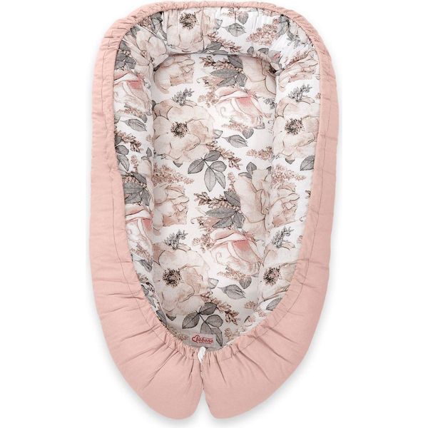 Nido Per Neonati, Bozzolo, Comfort E Sicurezza Su Due Lati - Bonobo - Sepiarosa/Rosa Pastello-image