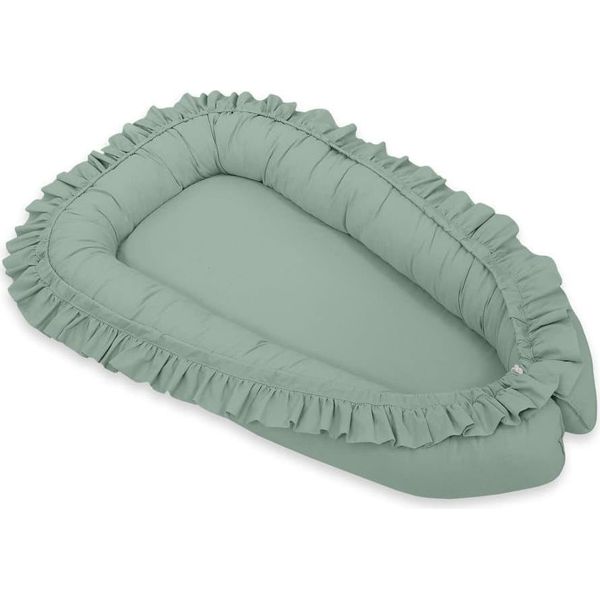 Baby Nest Cocoon - Culla Per Bambini - Comfort Regolabile E Traspirante - Verde Pastello - Bellafurn-image