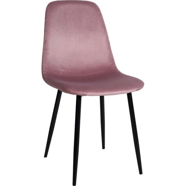 Sedia Da Pranzo - Sedia Da Pranzo - Imbottitura E Cura Confortevoli - Design Amichevole | Colore: Rosa | Materiale: Morbido-image