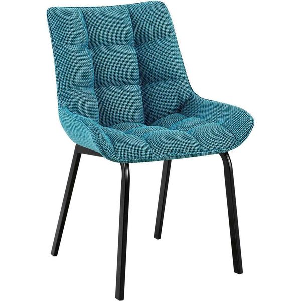 Sedia Da Pranzo - Sedia Da Cucina - Design Ergonomico, Seduta Confortevole | Colore: Turchese | Materiale: Polvere-image