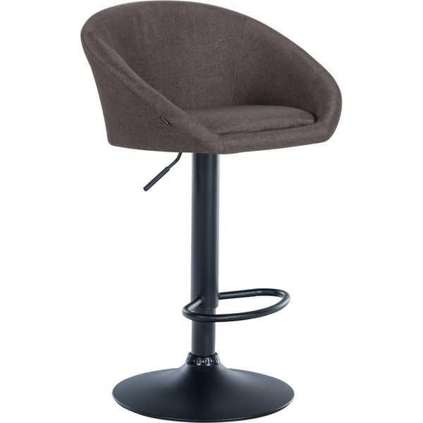 Sgabello Da Bar, Statieklacht - Regolabile In Altezza, Comodo Sedile In Tessuto Girevole A 360 Gradi-image