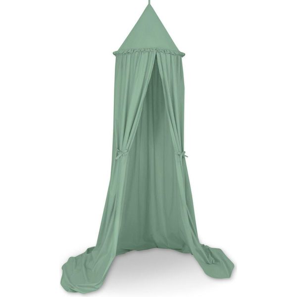 Letto A Baldacchino Sospeso - Letto In Cotone - Spazio Sicuro E Giocoso Per La Camera Dei Bambini, Verde Pastello-image