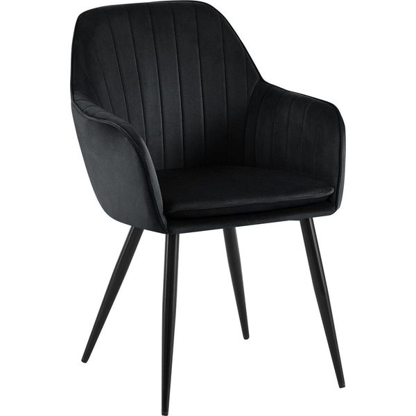 Sedia Da Pranzo In Velluto - Sedia Da Pranzo In Velluto - Massimo Comfort E Aspetto Elegante-image