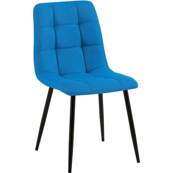 Sedia Da Pranzo - Sedia Da Pranzo - Schienale Comodo - Facile Da Mantenere | Materiale: Tessuto Colore: Turchese-image