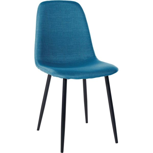 Sedia Da Pranzo - Sedia Da Pranzo - Imbottitura E Cura Confortevoli - Design Amichevole | Colore: Blu | Materiale: Polvere-image