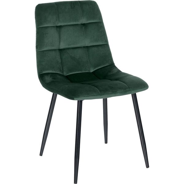 Sedia Da Pranzo Samt - Sedile In Velluto, Comfort Senza Manutenzione | Colore: Verde-image