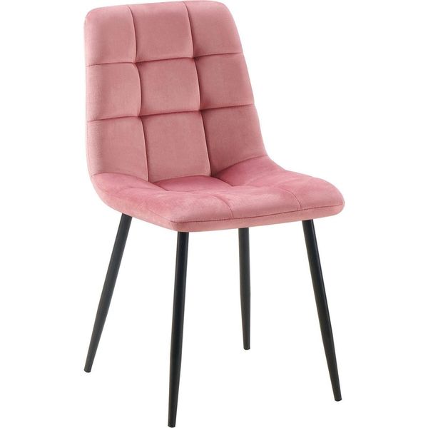 Sedia Da Pranzo Samt - Seduta In Velluto, Comfort A Bassa Manutenzione | Colore: Rose-image