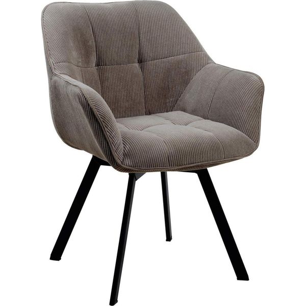 Sedia Da Pranzo In Corda, Girevole, Di Facile Manutenzione - Sedia Da Pranzo Dal Design Moderno | Colore: Marrone-image