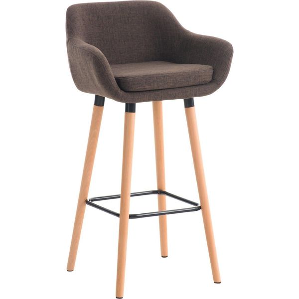 Elegante Sedia Lounge Sgabello Da Bar - Posizione Di Seduta Confortevole - Cuscino Rimovibile-image