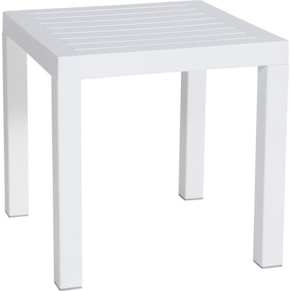 Tavolino - Elegante - Resistente Agli Agenti Atmosferici - Materiale Di Alta Qualità. Colore: Bianco-image