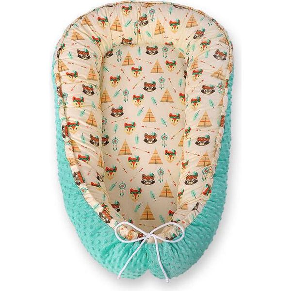 Lettiera Per Bebè, Bozzolo, Minky Di Prima Qualità Regolabile E Double-Face In Cotone Oeko-Tex-image
