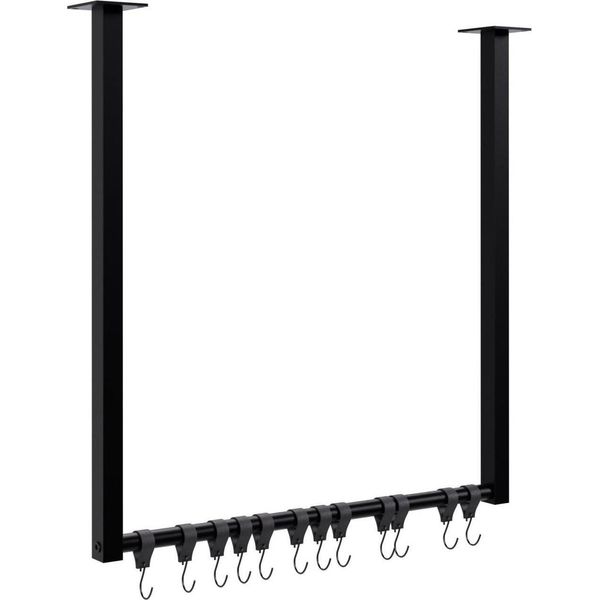 Appendiabiti Con Ganci - Appendiabiti - Montaggio A Soffitto, Robusto, Capacità Di Carico Di 50 Kg-image
