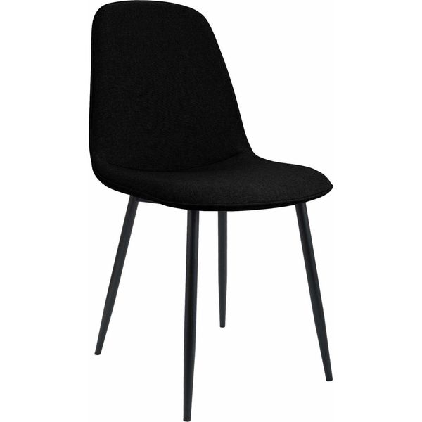 Sedia Da Pranzo - Sedia Da Pranzo - Elevato Comfort Di Seduta, Struttura In Metallo Nero-image