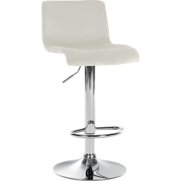 Sgabello Da Bar Moderno In Velluto - Elegante - Struttura Regolabile Per Il Massimo Comfort-image