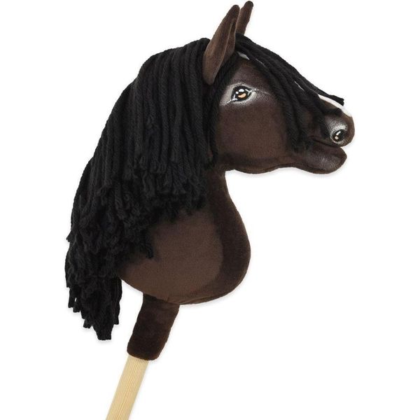 Cavallo Su Bastone, Cavallo Per Hobby, Fatto A Mano E Sicuro - Premium Marrone Scuro A4 - Resistente E Ipoallergenico-image