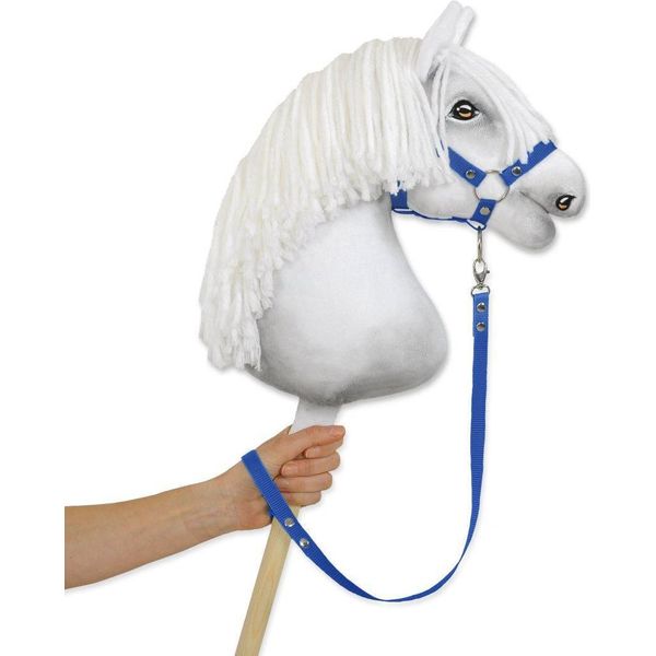 Frusta Da Equitazione Blu, Frusta Per Cavalli, Resistente, Maneggevole - Fettuccia - 64,5 Cm-image