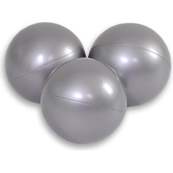 Palline Di Plastica - Palline Da Gioco - Sicure, Flessibili E Senza Muffa - Set Di 50 - Argento-image