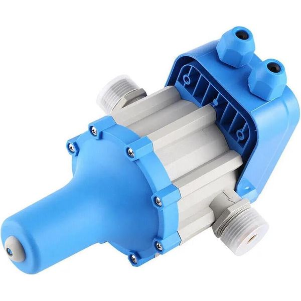 Controllo Automatico Della Pompa - Pressostato Per Impianti Idrici - 1,1 Kw - 10 Bar - Protezione Contro Il Funzionamento A Secco - 220 V - Blu-image